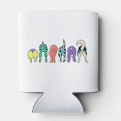 Rafraîchisseur Pour Canette Boutons de chien colorés (Dos)