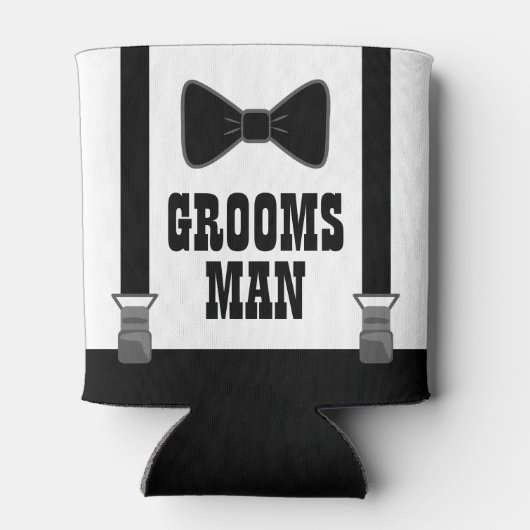 Rafraîchisseur Pour Canette Bow Cravate Groomsman Mariage cadeau (Dos)