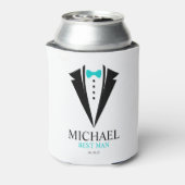 Rafraîchisseur Pour Canette Bow Cravate Tuxedo "Best Man" Personnalisé (Can Dos)