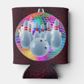 Rafraîchisseur Pour Canette Bowling Neon Disco Ball Parties scintillant Annive (Dos)