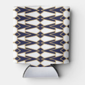 Rafraîchisseur Pour Canette Bowties bleues et dorées (Devant)