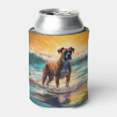 Rafraîchisseur Pour Canette Boxer Beach Surfing Peinture (Can devant)