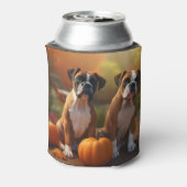 Rafraîchisseur Pour Canette Boxer Chiot Automne Citrouille de plaisir (Can Dos)