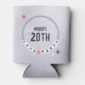 Rafraîchisseur Pour Canette Bracelet d'amitié violet Anniversaire (Devant)