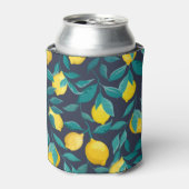 Rafraîchisseur Pour Canette Branches de citron : Bleu Décoratif sans joint (Can devant)