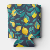 Rafraîchisseur Pour Canette Branches de citron : Bleu Décoratif sans joint (Dos)