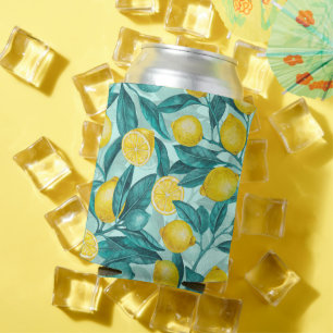 Rafraîchisseur Pour Canette Branches de citron bleu et jaune