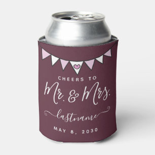 Rafraîchisseur Pour Canette Bravo à M. & Mme Elegant Wedding Avant et arrière