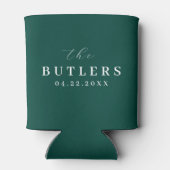 Rafraîchisseur Pour Canette Bravo pour Emerald Green Mariage Can Cooler/Koozie (Dos)
