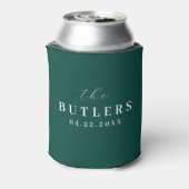 Rafraîchisseur Pour Canette Bravo pour Emerald Green Mariage Can Cooler/Koozie (Can Dos)