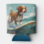 Rafraîchisseur Pour Canette Bretagne Spaniel Beach Surf Peinture (Dos)