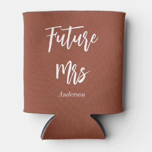 Rafraîchisseur Pour Canette Bride Brown White Future Mme Elegant (Devant)