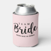 Rafraîchisseur Pour Canette Bride Squad, Team Bride, Chic Modern Wedding Party (Can devant)