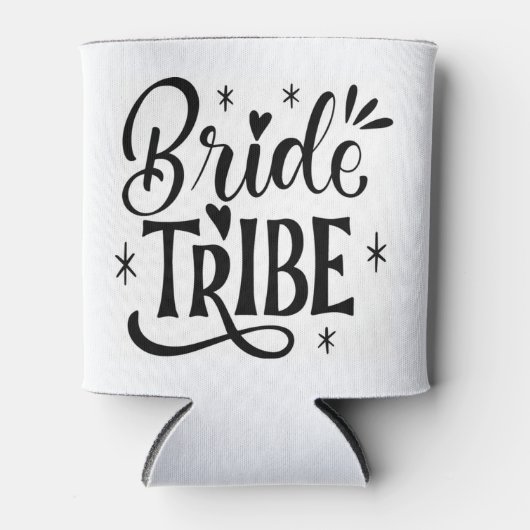 Rafraîchisseur Pour Canette Bride Tribe Sparkle Script (Devant)