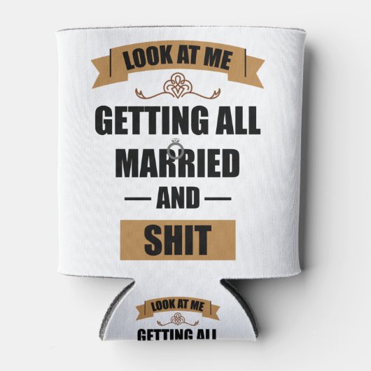 Rafraîchisseur Pour Canette Bridesmaid Shirt Drunk Bachelorette Mariage (Devant)