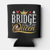 Rafraîchisseur Pour Canette Bridge Queen Card Game Women (Dos)
