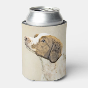 Rafraîchisseur Pour Canette Brittany Paining - Un joli art original de chien