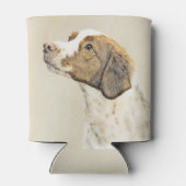 Rafraîchisseur Pour Canette Brittany Peinture - Cute Original Chien Art (Dos)