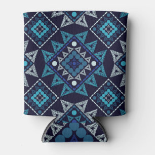 Rafraîchisseur Pour Canette Broderie ethnique Boho Motif sans couture