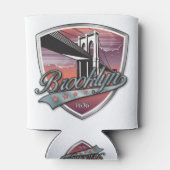 Rafraîchisseur Pour Canette Brooklyn Design argent métal (Dos)