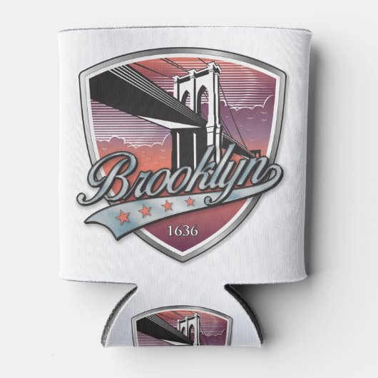 Rafraîchisseur Pour Canette Brooklyn Design Silver (Devant)