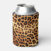 Rafraîchisseur Pour Canette Brown noir Empreinte de léopard or (Can devant)