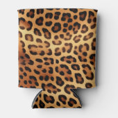 Rafraîchisseur Pour Canette Brown noir Empreinte de léopard or (Devant)