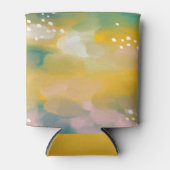 Rafraîchisseur Pour Canette Brush-contour abstrait clair vert jaune (Devant)