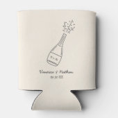 Rafraîchisseur Pour Canette Bubbly Popping Champagne Bouteille Mariage Whimsic (Dos)