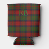 Rafraîchisseur Pour Canette Buccleuch Tartan officiel avec monogramme / initia (Devant)