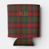 Rafraîchisseur Pour Canette Buccleuch Tartan officiel avec monogramme / initia (Dos)