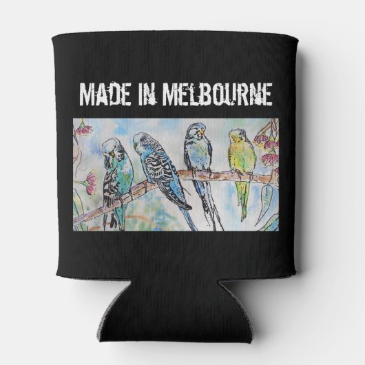 Rafraîchisseur Pour Canette Budgie Budgerigar Bird Made In Melbourne Birds (Dos)