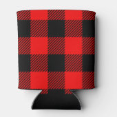 Rafraîchisseur Pour Canette Buffalo Check Rouge et Noir Lumberjack Plaid Decor (Dos)