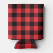 Rafraîchisseur Pour Canette Buffalo Plaid Red Black Check (Devant)