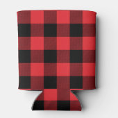 Rafraîchisseur Pour Canette Buffalo Plaid Red Black Check (Dos)