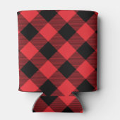 Rafraîchisseur Pour Canette Buffalo Plaid Red Black Check (Dos)