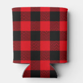 Rafraîchisseur Pour Canette Buffle rouge et noir Chevron Plaid (Dos)