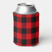 Rafraîchisseur Pour Canette Buffle rouge et noir Chevron Plaid (Can Dos)