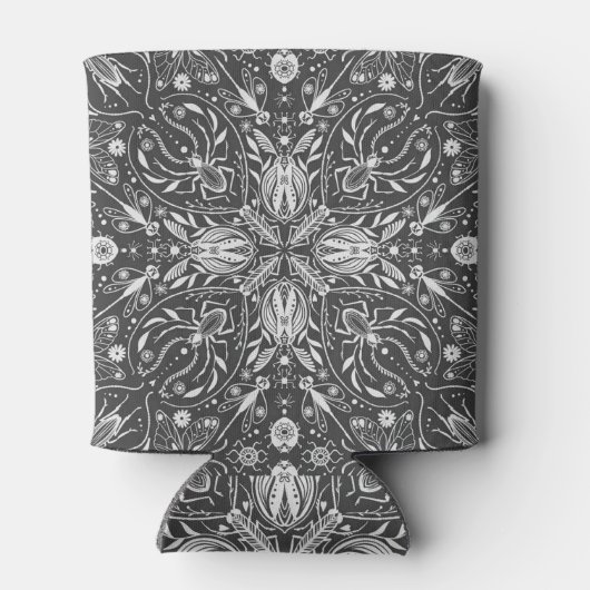 Rafraîchisseur Pour Canette Bugs, blanc cassé sur noir (Dos)