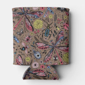 Rafraîchisseur Pour Canette Bugs de Doodle sur mocha brown (Dos)