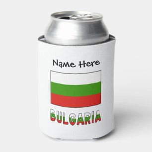Rafraîchisseur Pour Canette Bulgarie et Drapeau Bulgare Personnalisés