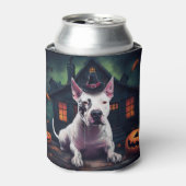 Rafraîchisseur Pour Canette Bull Terrier Citrouille Halloween effroi (Can devant)
