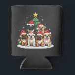 Rafraîchisseur Pour Canette Bulldog Christmas Tree Santa Hat Puppy Amateurs<br><div class="desc">arbre de Noël de chien, chiens de fête, lumières de Noël, Noël d'amoureux de les chiens, arbre de Noël de chiens, lumières enveloppées de chien, amoureux des animaux de compagnie de vacances, pack de chien de noël, esprit de noël, chiens de fête, animaux de compagnie de vacances, arbre de Noël,...</div>
