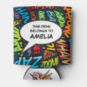 Rafraîchisseur Pour Canette Bulle de dialogue personnalisée drôle moderne (Devant)