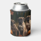 Rafraîchisseur Pour Canette Bullmastiff Chiot Automne Citrouille de plaisir (Can Dos)