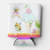 Rafraîchisseur Pour Canette Bumblebee Crème glacée Rainbow Can Cooler (Devant)