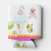 Rafraîchisseur Pour Canette Bumblebee Crème glacée Rainbow Can Cooler (Dos)