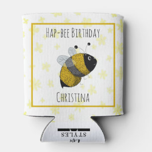 Rafraîchisseur Pour Canette Bumblebee mignonne Jaune et Noir Anniversaire de