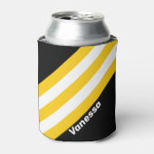 Rafraîchisseur Pour Canette Bumblebee Nostalgale rayures avec nom (Can devant)