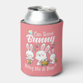 Rafraîchisseur Pour Canette Bunny M'Apporte Une Bière Heureuse Pâques (Can devant)